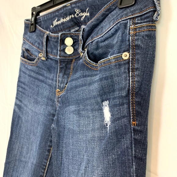 American Eagle ARTIST Low Rise Distressed Jeans 4 - Picture 10 of 16